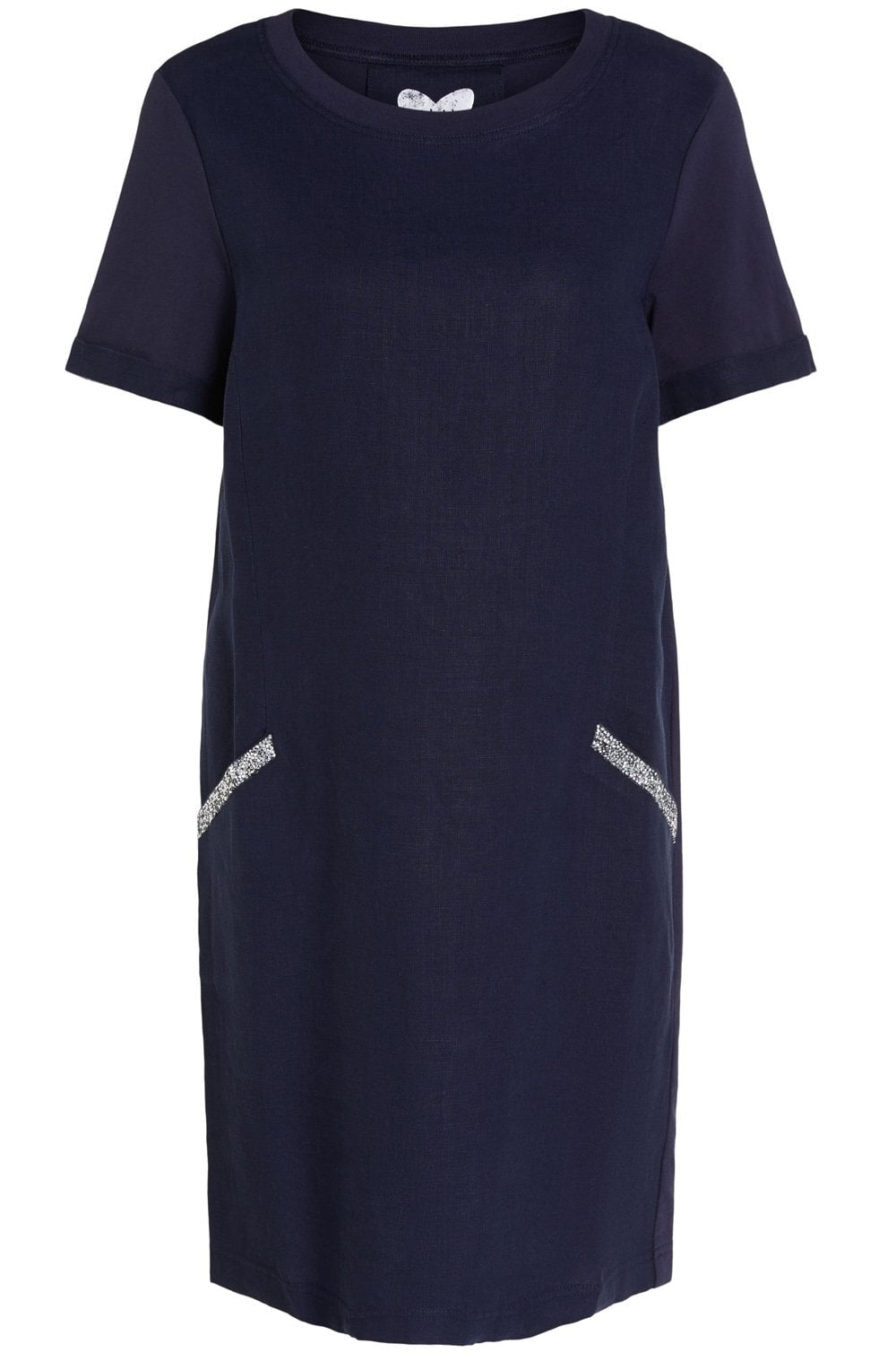 Navy Linen Dress