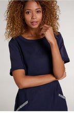 Navy Linen Dress
