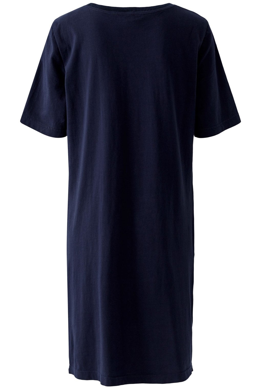 Navy Linen Front Dress
