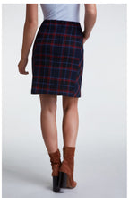 Navy & Red Check Skirt