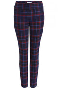 Navy & Red Check Trousers