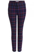 Navy & Red Check Trousers