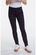 Navy & Red Check Trousers
