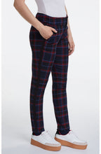 Navy & Red Check Trousers