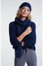 Navy Ribbed Knit Hat