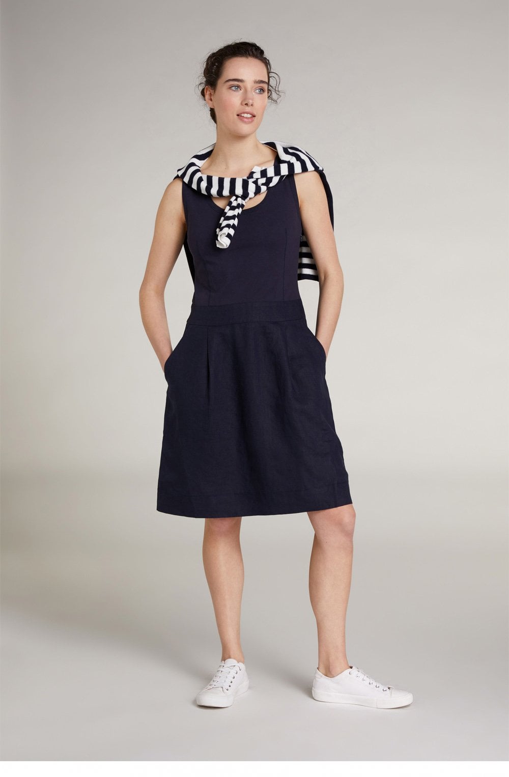 Navy Sleeveless Dress