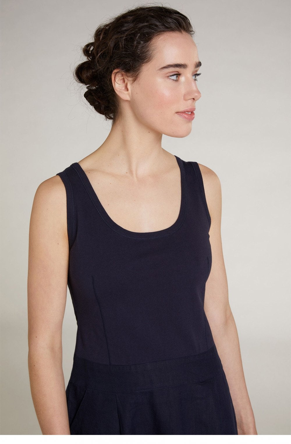 Navy Sleeveless Dress