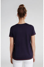 Navy Slogan T Shirt