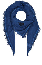 Navy Square Scarf