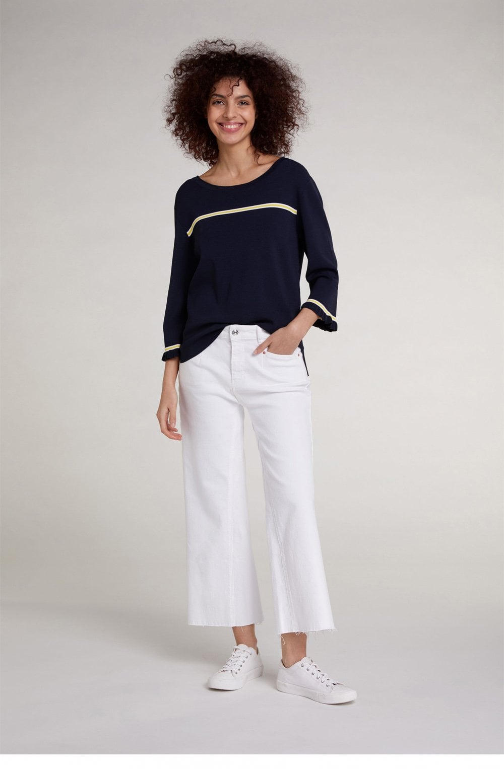 Navy Stripe Design Jumper