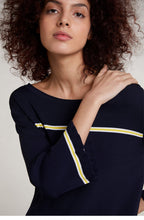 Navy Stripe Design Jumper