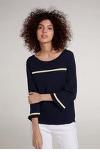 Navy Stripe Design Jumper