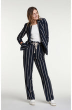 Navy Striped Tailored Jacket