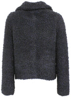 Navy Teddy Cardigan