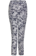 Navy & White Floral Trousers