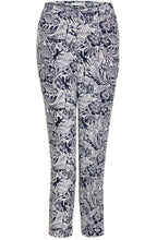 Navy & White Floral Trousers