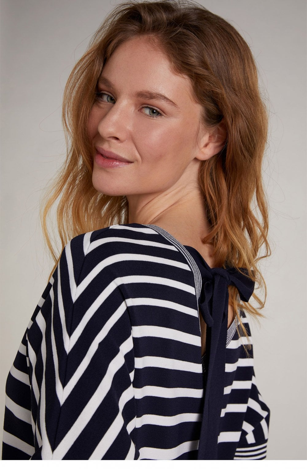 Navy & White Stipe Jumper