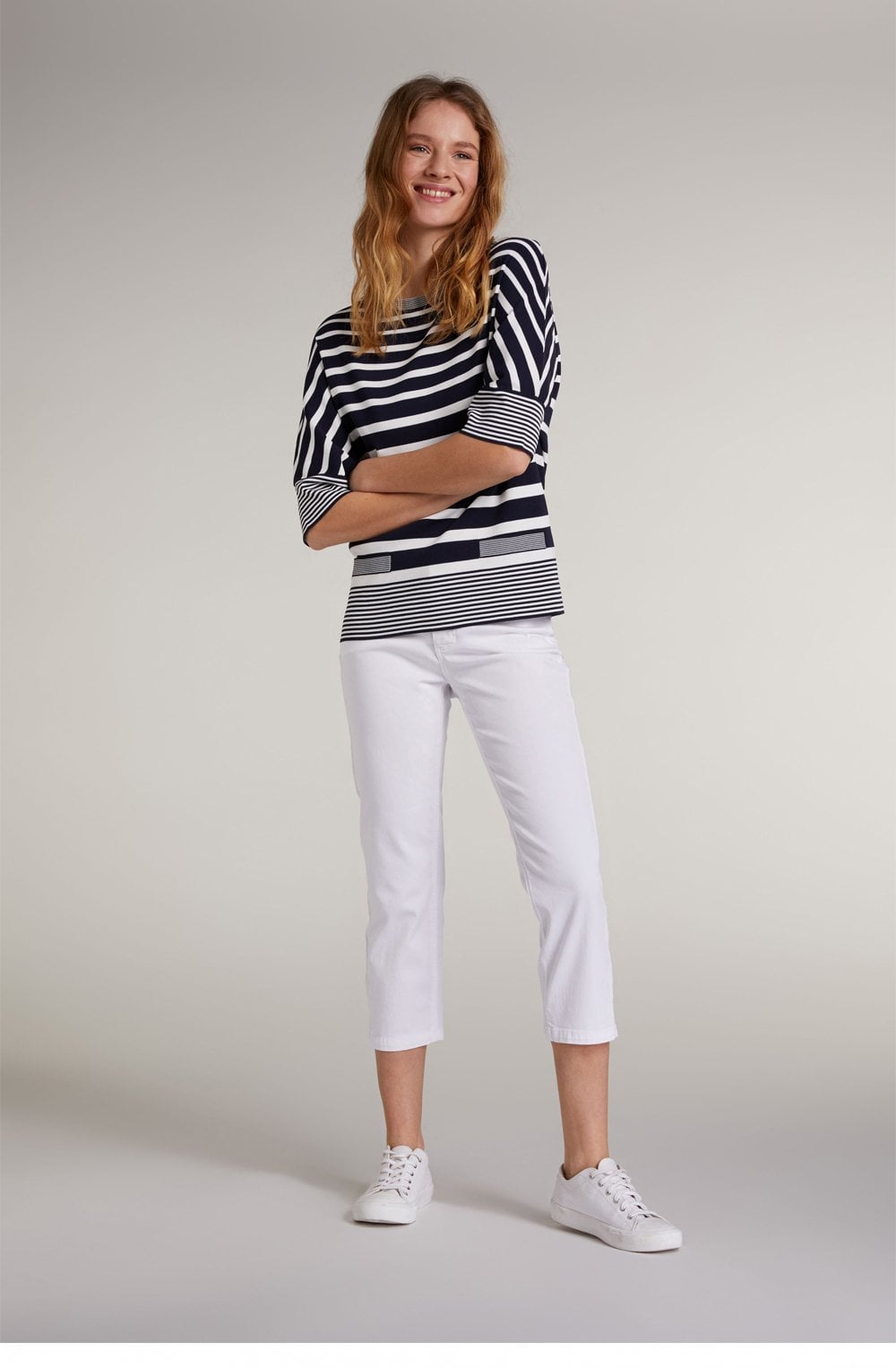 Navy & White Stipe Jumper