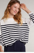 Navy & White Stripe Jumper