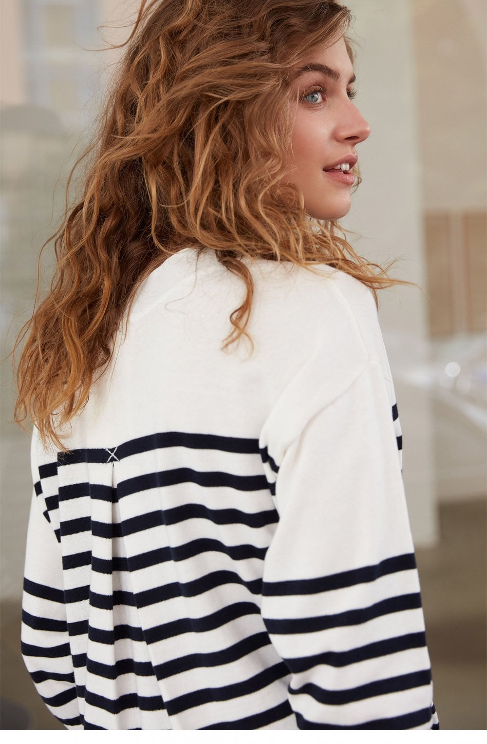 Navy & White Stripe Jumper