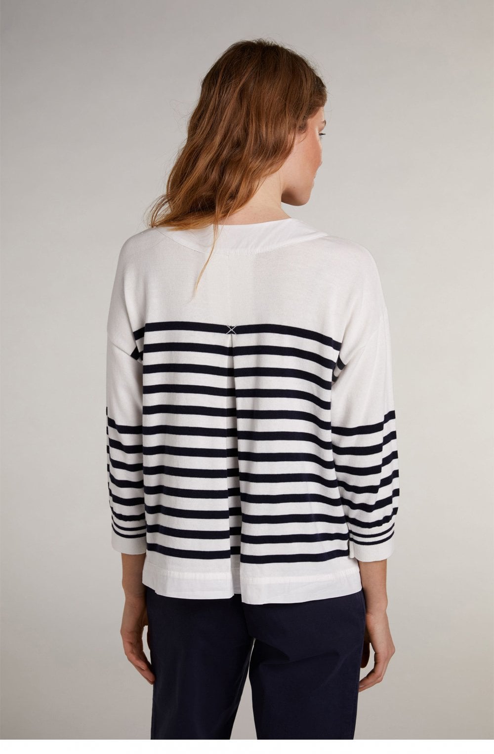 Navy & White Stripe Jumper