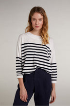 Navy & White Stripe Jumper