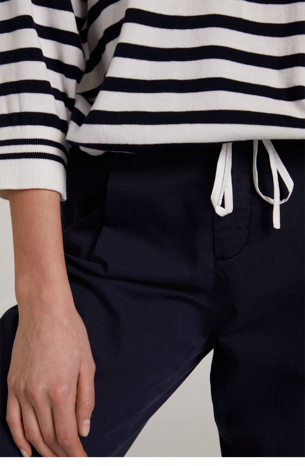 Navy & White Stripe Jumper