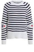 Navy & White Striped Jumper