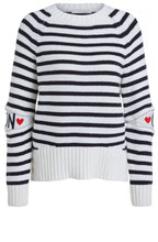 Navy & White Striped Jumper