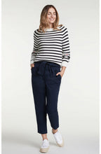 Navy & White Striped Jumper