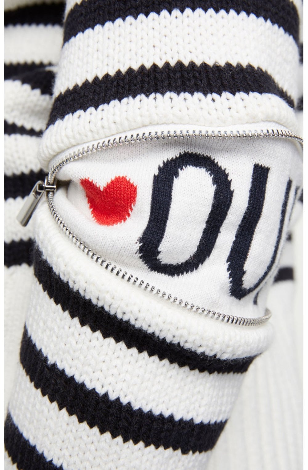 Navy & White Striped Jumper