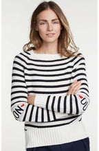 Navy & White Striped Jumper