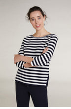 Navy & White Striped Jumper