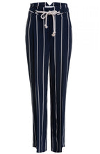Navy Wide Leg Trousers