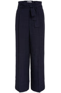 Navy Wide Leg Trousers