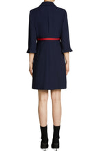 Navy Zip Front Dress