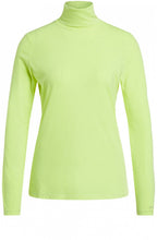 Neon Jersey Polo Neck Top