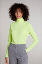 Neon Jersey Polo Neck Top