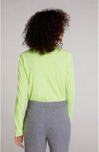 Neon Jersey Polo Neck Top