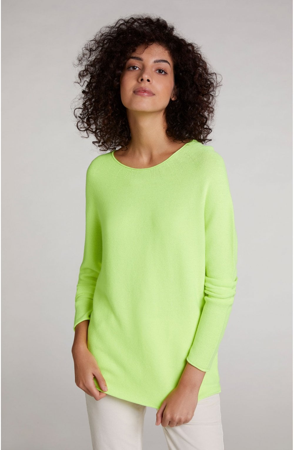 Neon Ribbed Knit Jumper