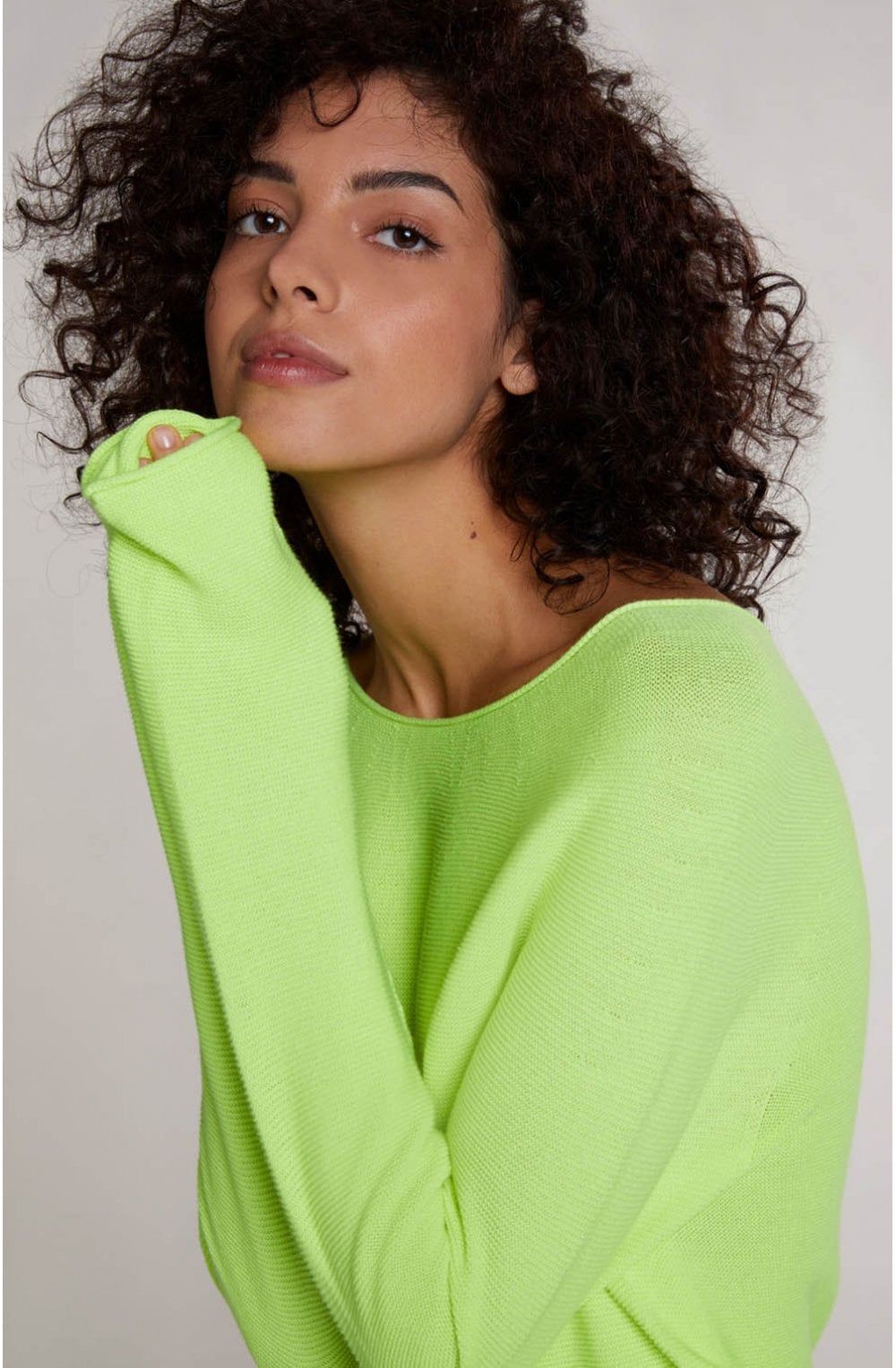 Neon Ribbed Knit Jumper