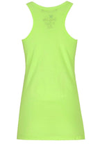 Neon yellow long line vest