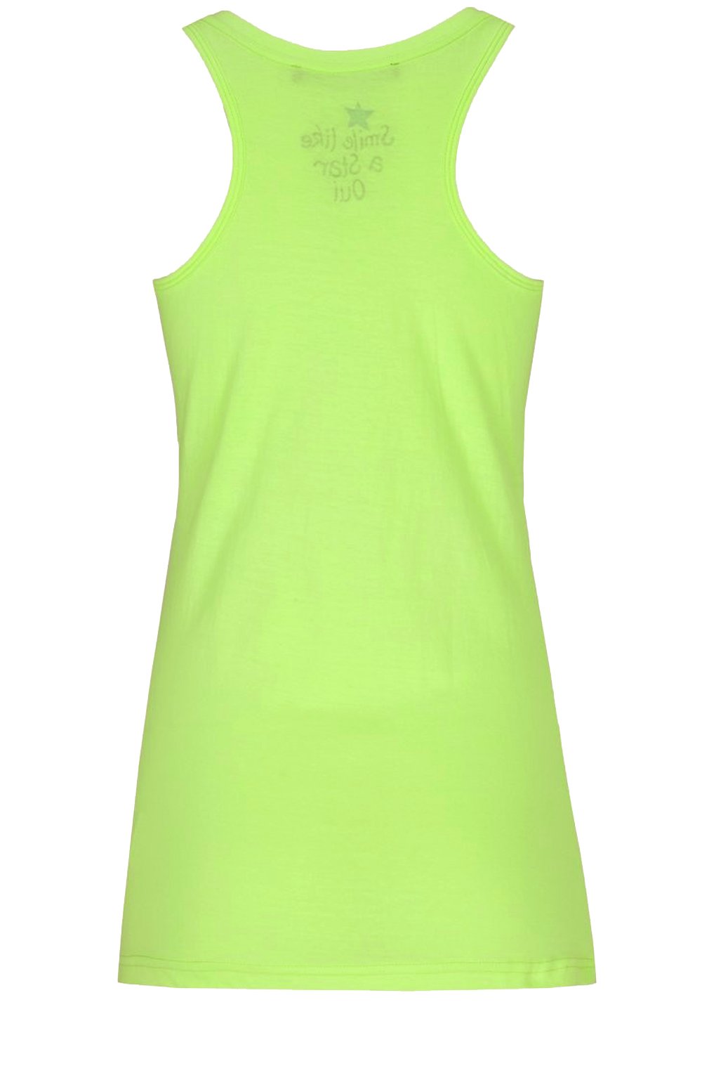 Neon yellow long line vest