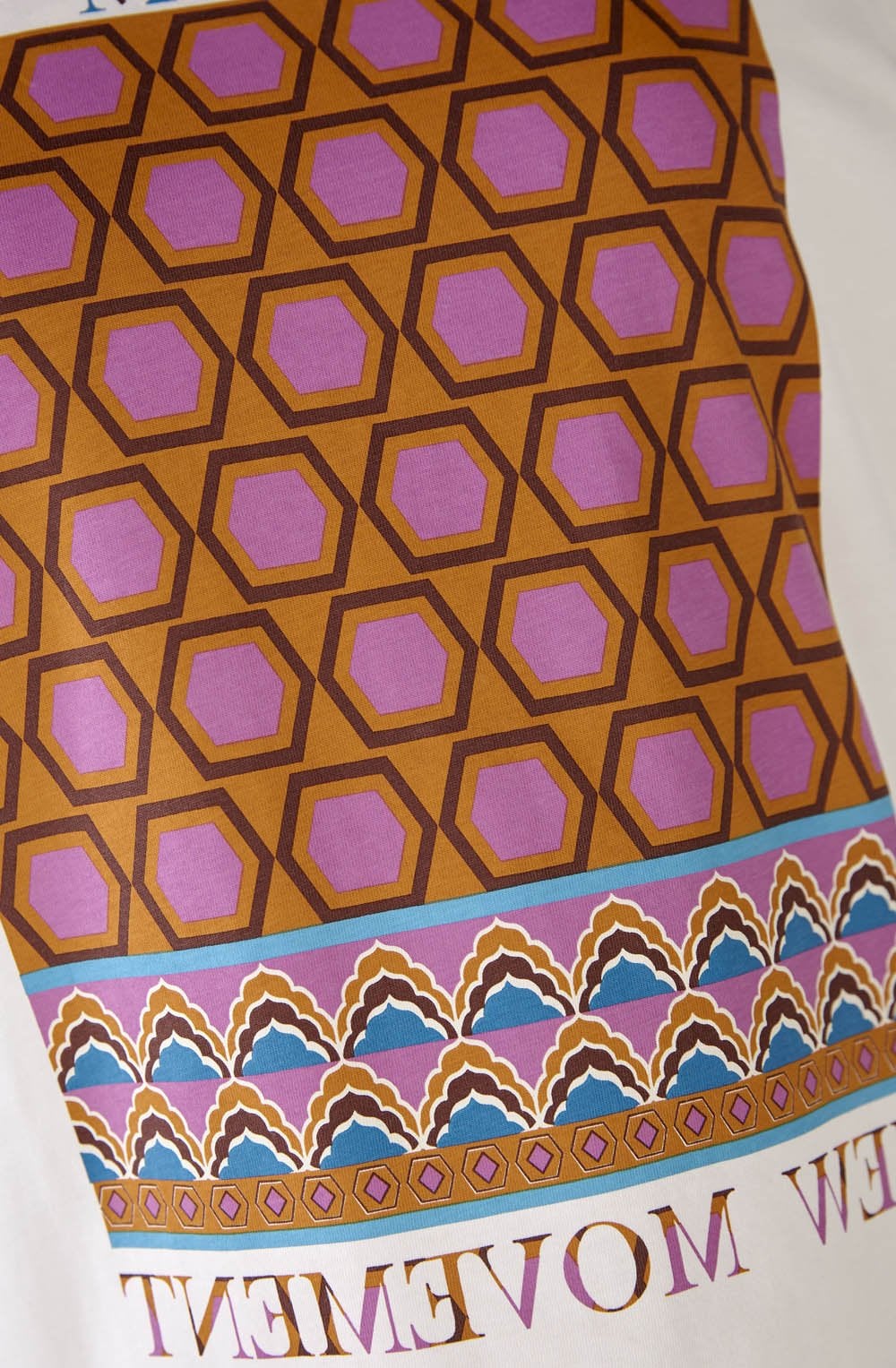 New Movement Geometric Print T Shirt