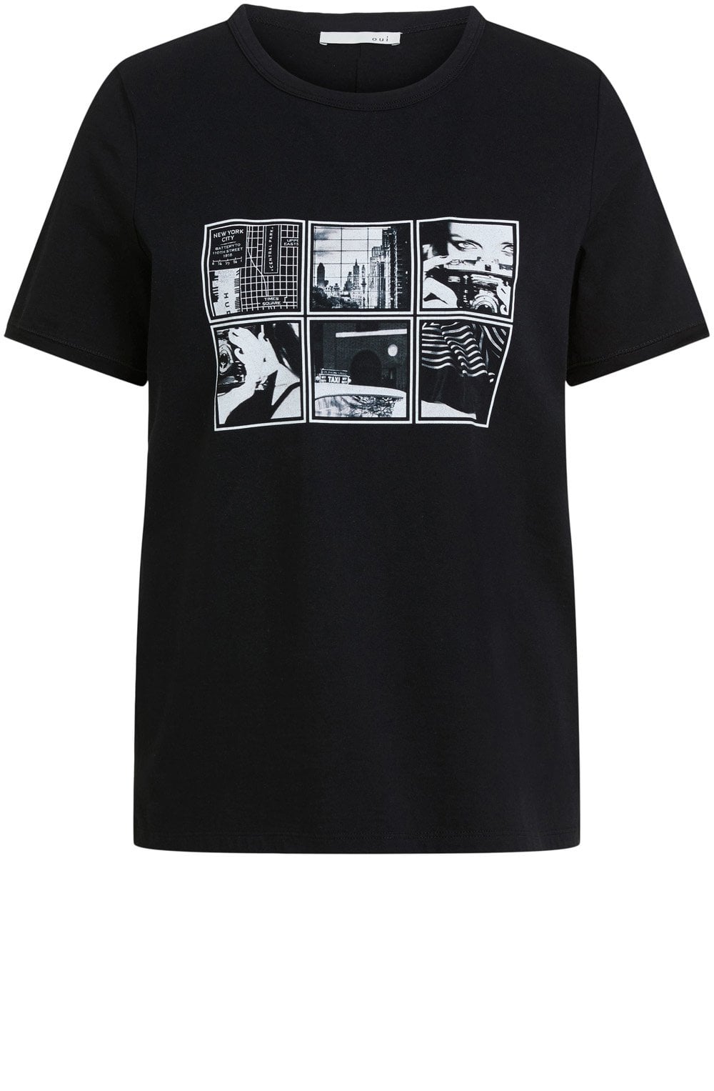 New York Grid Graphic T Shirt