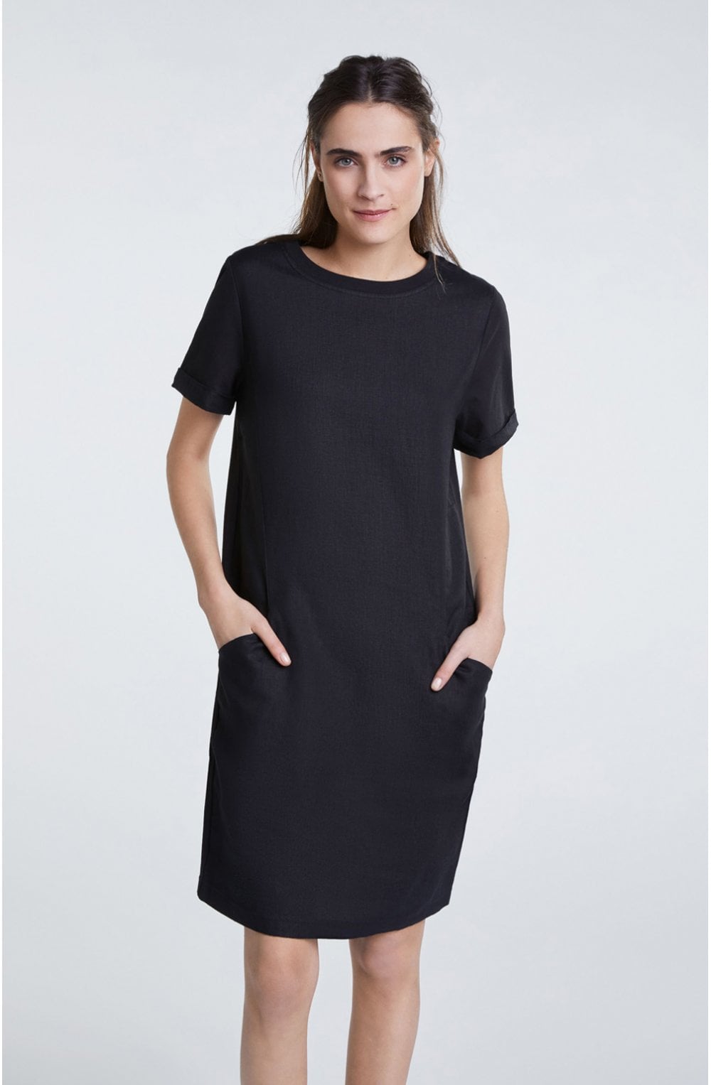 Night Sky Linen Shift Dress