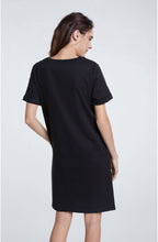 Night Sky Linen Shift Dress