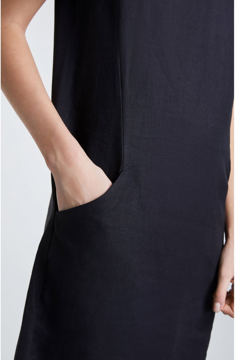 Night Sky Linen Shift Dress