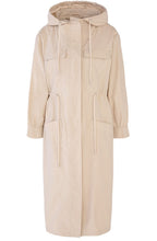 Oatmeal Hooded Mac Coat