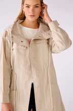 Oatmeal Hooded Mac Coat
